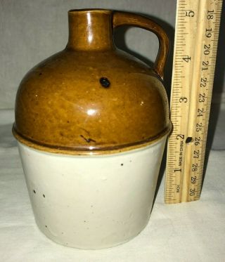 Antique Red Wing Stoneware Pint Mini Fancy Jug Vintage Crock Minty Redwing Old