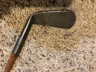 Antique Golf Club Vintage Iron: Tom Stewart smooth face - 37 