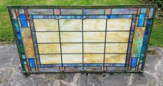 LARGE ANTIQUE STAINED GLASS CHURCH WINDOW from the YORK CITY area 32 