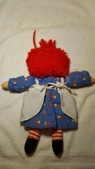 VINTAGE Authentic Collectible Raggedy Ann 12 Inch Doll 5