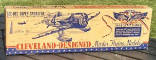 Antique 1948 Cleveland Gee - Bee Sporster Racing 18 " Model Airplane Kit Nos
