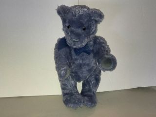 Gund Teddy Bear 9 " Tall - 2002 Gundy - Plush Stuffed - Blue - With Tags