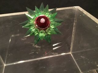 Antique Christmas Wonder Star Matchless Green Red