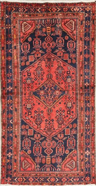 Geometric Traditional Oriental Wool Area Rug Hand - Knotted Carpet 3x6