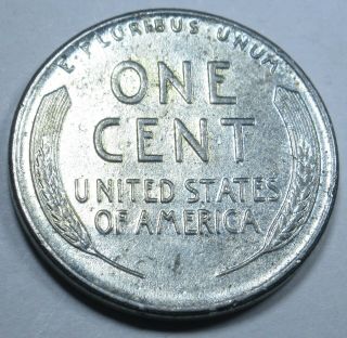 1943 - P Ghost 4 Error US Lincoln Steel Wheat Penny Cent Old WW2 Antique Coin 2