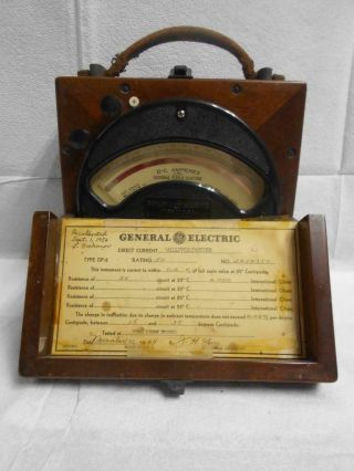 Vintage 1950,  Antique General Electric Ge Dc Millivolt Meter Type Dp2