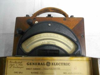 Vintage 1950,  Antique General Electric GE DC Millivolt Meter Type DP2 2