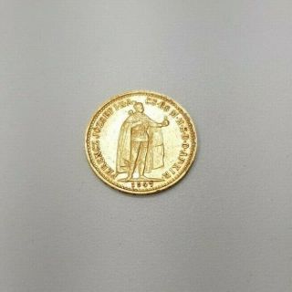 1907 King Franz Joseph 1st 10 Corona Antique 22ct Gold Coin