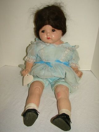 Huge Vintage 25 Inch Doll Composition Head Arms Legs Sleep Eyes Restore Repair