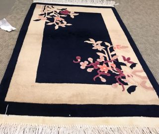 AN AWESOME ART DECO DESIGN CHINESE RUG 3