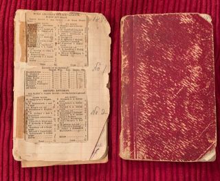 Antique Cricket Notebooks Circa 1896 - 1900 Green Mount Cricket Club - Scorecards
