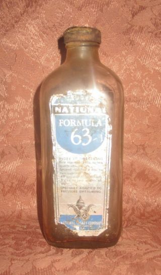 Antique National Embalming Bottle Fluid Bottle 1 From Haunted Mortuary,  Artifact