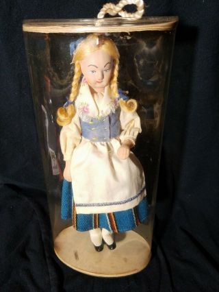 Wow Vintage Martta Nukketeollisuusoy Doll Traditional Folk Handmade In Finland