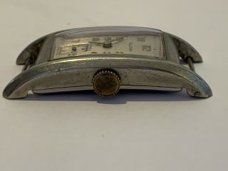 Art Deco Gents Eloga Vintage Tank Wrist Watch 15 Jewel Swiss 1930’s 4