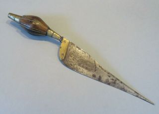 Antique 19th Century Mediterranean Spanish Punal Dagger Knife