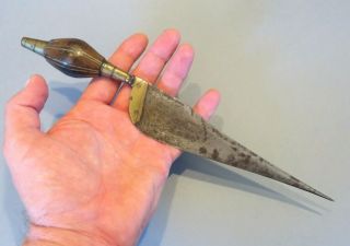 ANTIQUE 19TH CENTURY MEDITERRANEAN SPANISH PUNAL DAGGER KNIFE 7