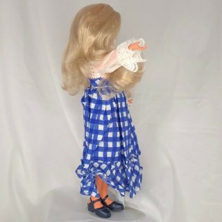 Vintage Italocremona Doll Corinne 1960s Furga Style Blonde Blue Dress 3