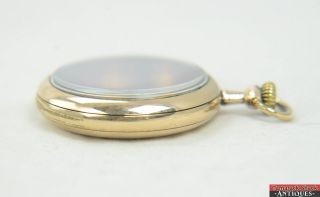 Antique 16s Fahy ' s Montauk 20 Year Yellow Gold Filled OF Pocket Watch Case SS 5