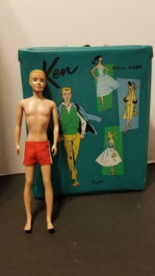 Vintage 1961 Ken Doll Case And 1960 Ken Doll