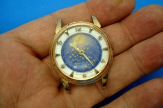 Vintage Sibel Moon And Stars Watch - - Swiss Made - - Runs - - For Repair