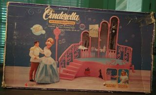 Disney Princess Cinderella Barbie Doll Magical Bubble Ballroom Dance Stage