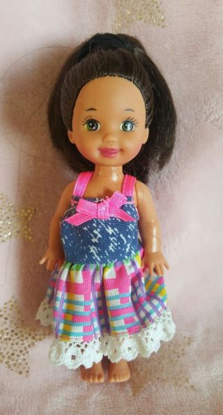 Vintage Barbie Sister 1994 Brunette Kelly Doll 4 " Doll