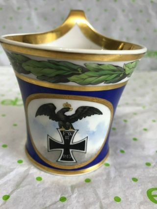 Antique Berlin Kpm Porcelain Cup - Iron Cross & Eagle - - - - - - - - - - - - - - - - Jor