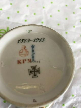 ANTIQUE BERLIN KPM PORCELAIN CUP - IRON CROSS & EAGLE - - - - - - - - - - - - - - - - jor 2