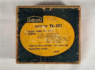 Vintage Calrad TK - 301 Multimeter Tester Voltmeter - With box 2