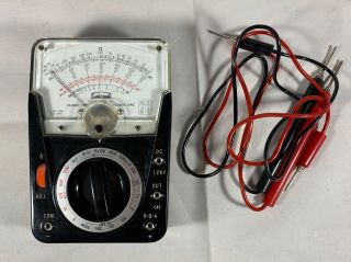 Vintage Calrad TK - 301 Multimeter Tester Voltmeter - With box 3