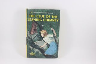 Vintage 1986 Hardback Nancy Drew Book 26 The Clue Of The Leaning Chimney