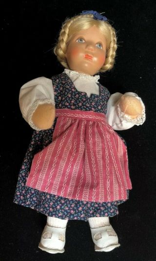 Vintage 10” Kathe Kruse Puppen Doll With Paperwork & Box (GG) 2