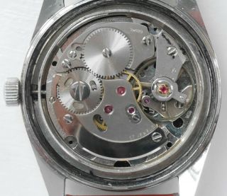 Vintage Swiss Made Hand Wound Rotary Mechanical Watch With Textured Dial 5