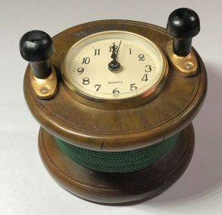 Rare Vintage Weetz Fishing Reel Quartz Clock