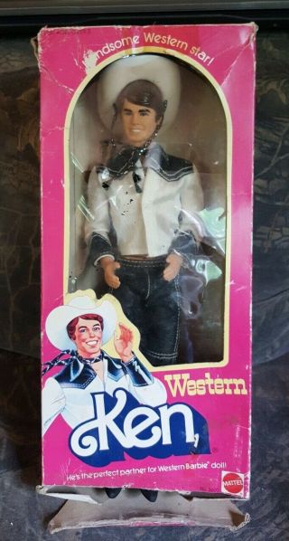Vintage Western Ken Doll By Mattel,  No.  3600,  Barbie