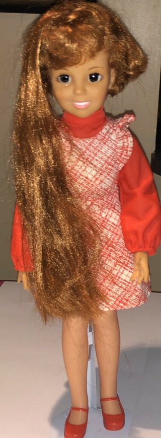 Ideal Toy Corp.  Crissy Growing Red Hair 18 " Vinyl Doll Vintage 1968