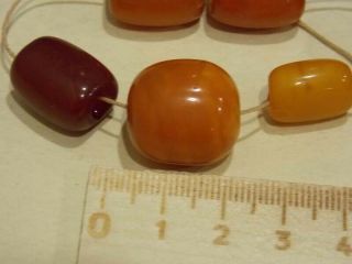 Old Baltic amber beads toffee yolk antique amber stone 波羅的海琥珀 3