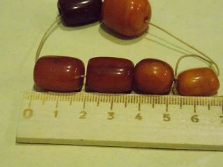 Old Baltic amber beads toffee yolk antique amber stone 波羅的海琥珀 6