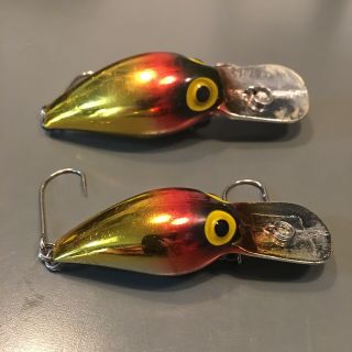 Storm Pre - Rapala Magnum / Wiggle Warts Set of Two (2) Red/Gold - 2