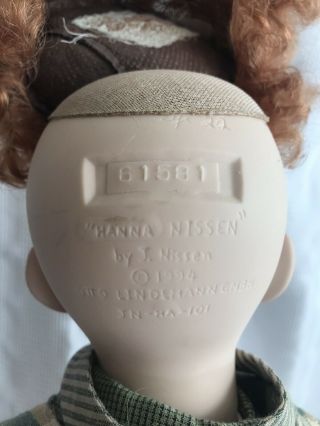 Hanna Nissen Porcelain Doll Boy by John Nissen 28” Caucasian Bucktooth Freckles. 8
