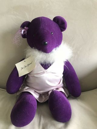 Vintage Purple Zsa Zsa Gabear North American Bear Co.  Vib Teddy