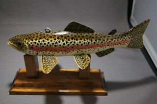 RAINBOW TROUT WEIGHTED FISH DECOY by JAMES STANGLAND 2
