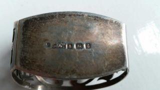 Sydney And Co 1924 Birmingham Silver Napkin Ring 5