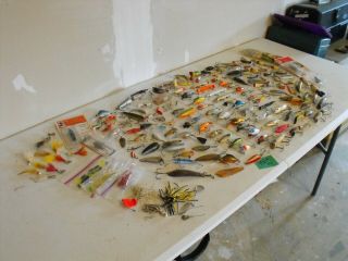 150,  Pc Vintage Fishing Lures,  Spoons,  Spinners,  Bombers,  Manns,  Heddon,  Japan
