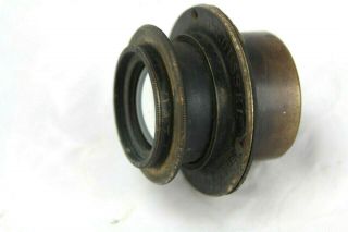 Antique/vintage H.  Roussel Rectiligne Ext - Rap Brass Lens (angenieux Dallmeyer Som