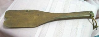 Antique Wooden Large Butter Paddle 14 " X 3.  5 Hand Made