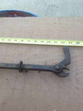 Antique Vintage Bridgeport No.  64 Rex Cast Iron Nail Puller USA Primitive Tool 2