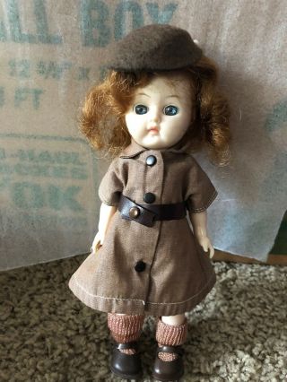 Vintage 8” Terri Lee Girl Scout Brownie Doll Outfit Hat