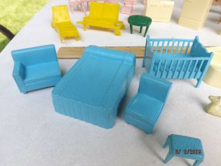 Vintage Marx Doll House Washer/Dryer,  Plastic Accessories & Furniture 2