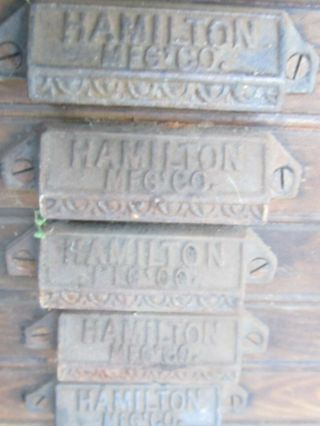 Antique Hamilton 25 Drawer Print Type Cabinet 3
